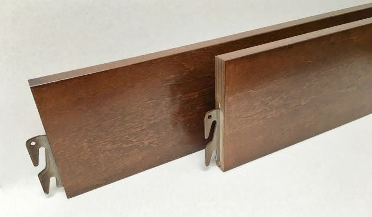 Premium King Size Walnut Finish Wooden Bed Rails Queen/King