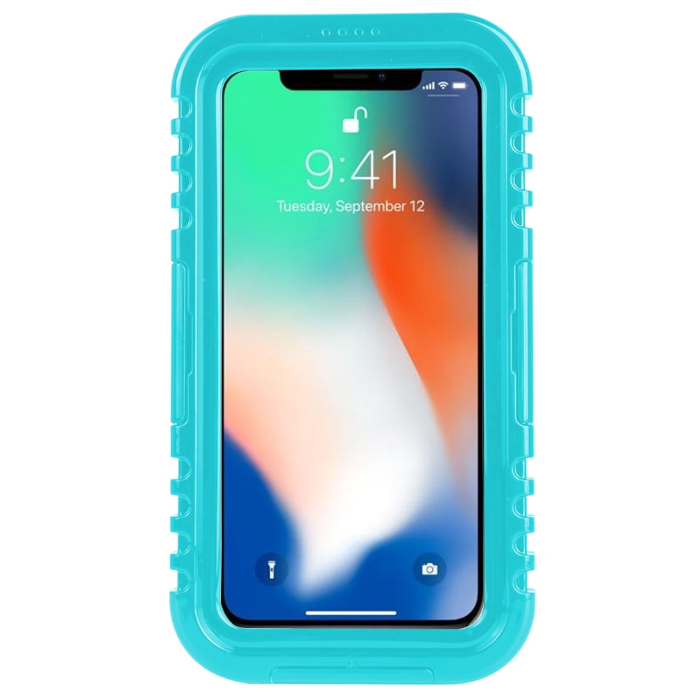 Premium Waterproof Fully Sealed Hard Case For Apple iPhone XS / iPhone X With Protective Cover And Shockproof Protection (Aqua)