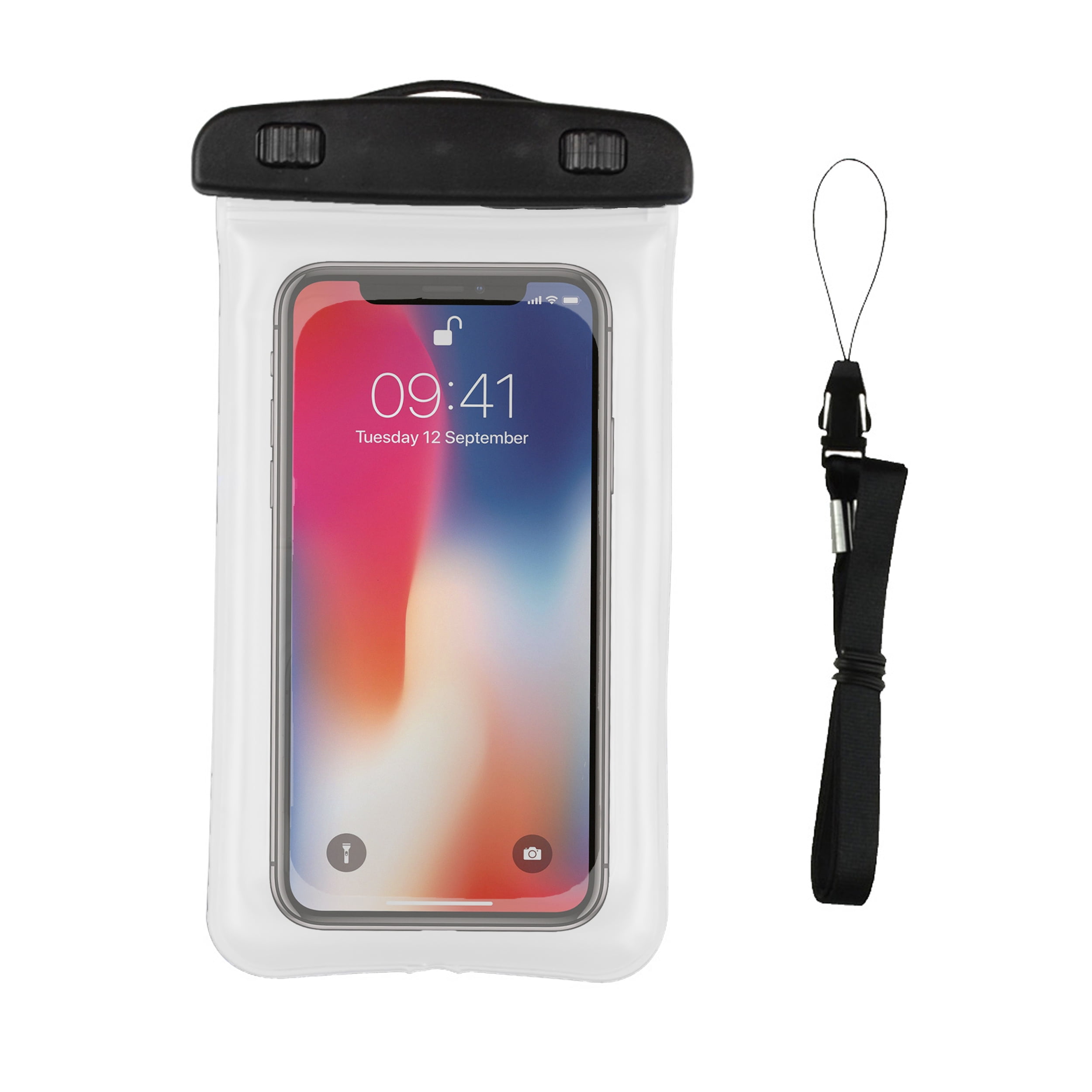 Premium Waterproof Interlocking Seal Carrying Case for Apple iPhone X / 8 / 7 with Included Lanyard Strap
