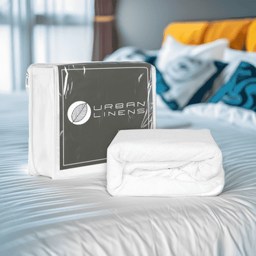 Urban Linens Elastic Strap Soft & Noiseless Mattress Protector, Twin - Breathable & Hypoallergenic