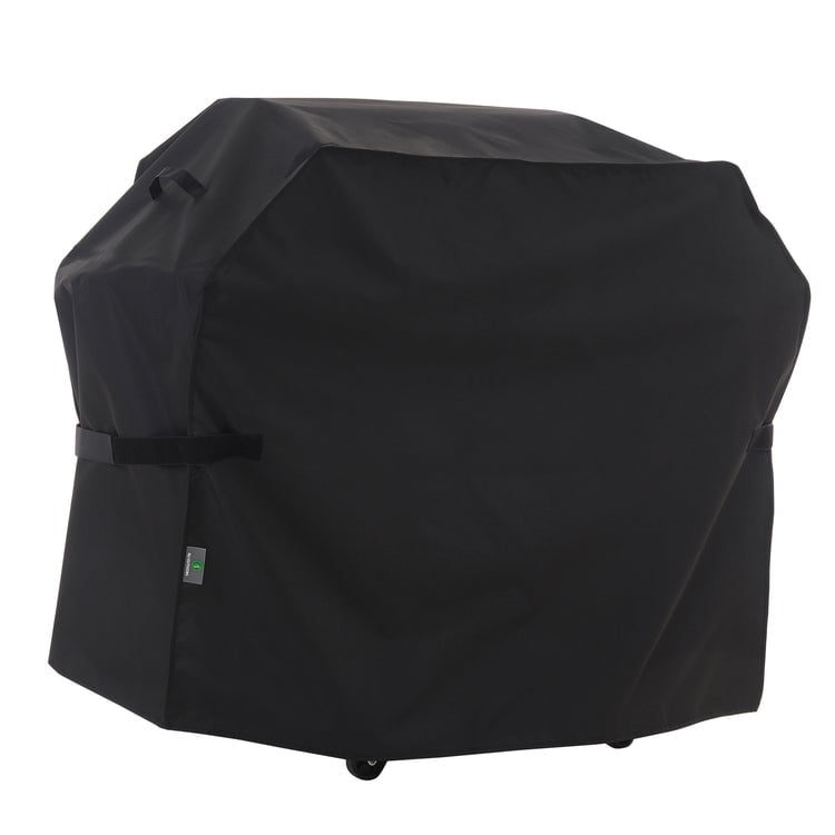Premium Black Waterproof Outdoor Grill Cover with Strap Closure