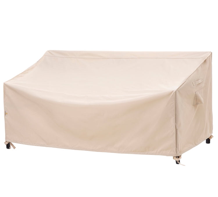 Beige Heavy Duty Waterproof Outdoor Patio Sofa Cover, 92" Wide