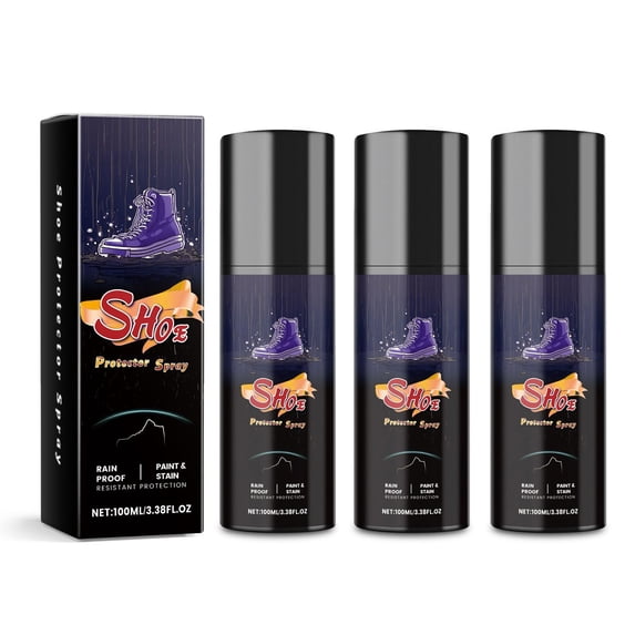Premium Waterproof Shoe Protector Spray - Long-Lasting All-Weather Protection, Anti-Stain & Dirt Repellent for Leather, Canvas, Sneakers & Bags, Quick-Dry Non-Greasy Formula, Multi-Surface Use