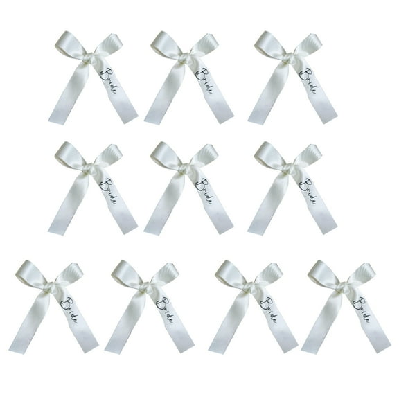 Premium Wedding Dress Hangers Custom Bride Bridesmaids Name Display In Metallics Wire With White Satins Ribbon Trim