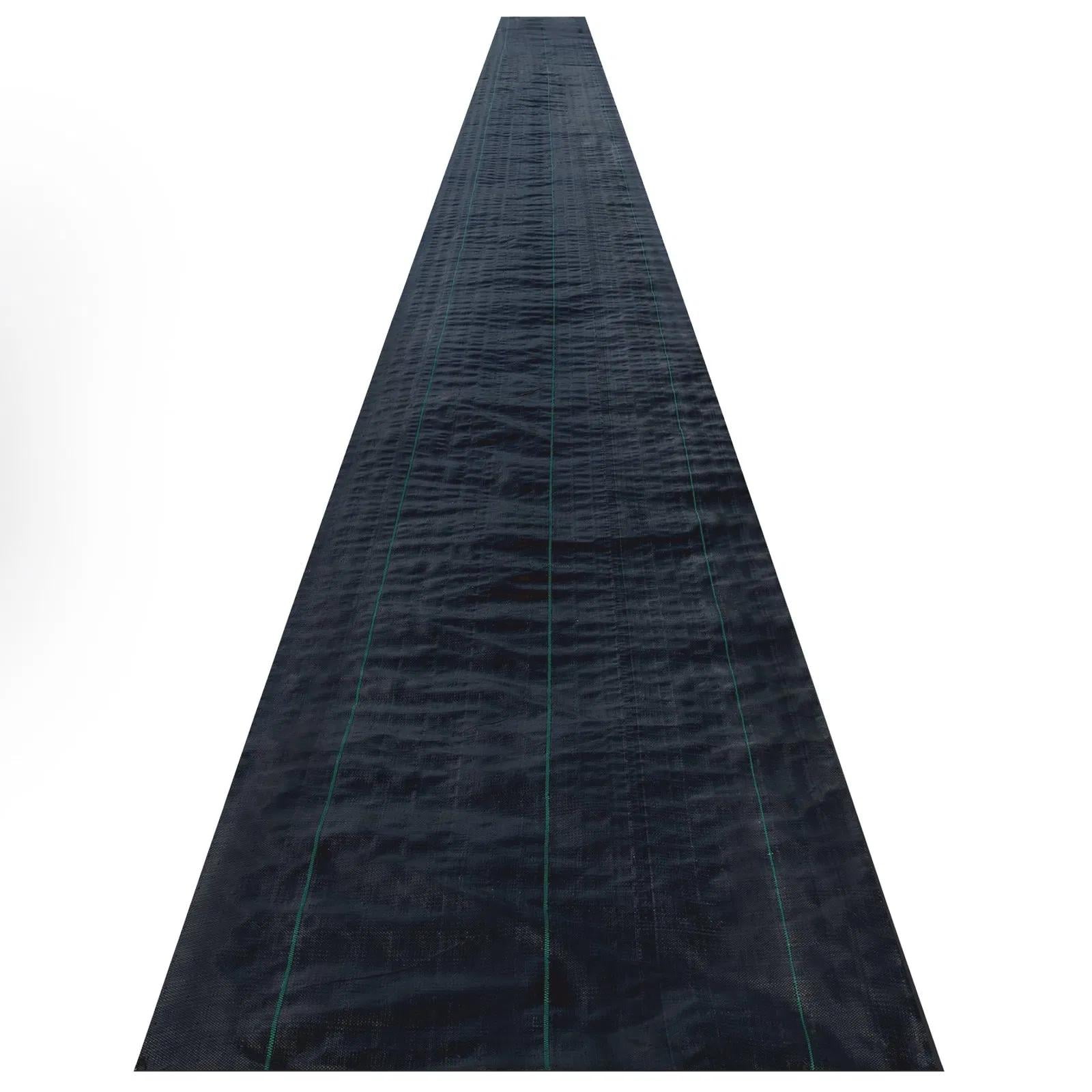 Premium Weed Barrier Fabric Heavy Duty 2.4OZ, Woven Weed Control Fabric, High Permeability Good for Flower Bed, Geotextile Fabric for Underlayment, Polyethylene Ground Cover