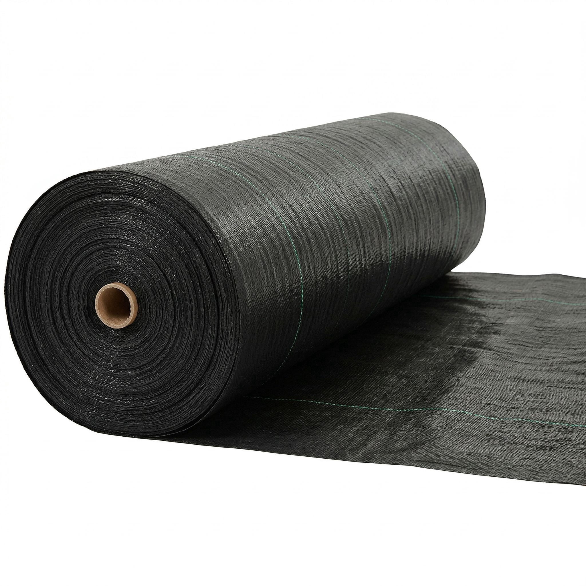 Premium Weed Barrier Landscape Fabric, 4x300 ft (140g/m²) Heavy Duty Woven Ground Cover, Permeable Weed Block with Planting Lines for Garden, Greenhouse & Outdoor, Black