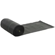 Premium Weed Barrier Landscape Fabric, 4x300 ft 140g/m  Heavy Duty Woven Ground Cover, Permeable Weed Block with Planting Lines for Garden, Greenhouse & Outdoor, Black