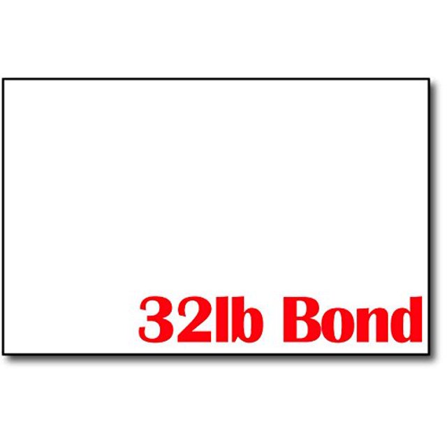 Premium Weight 32lb Bond White 5 1/2" x 8 1/2" Sheets (Half Letter Size