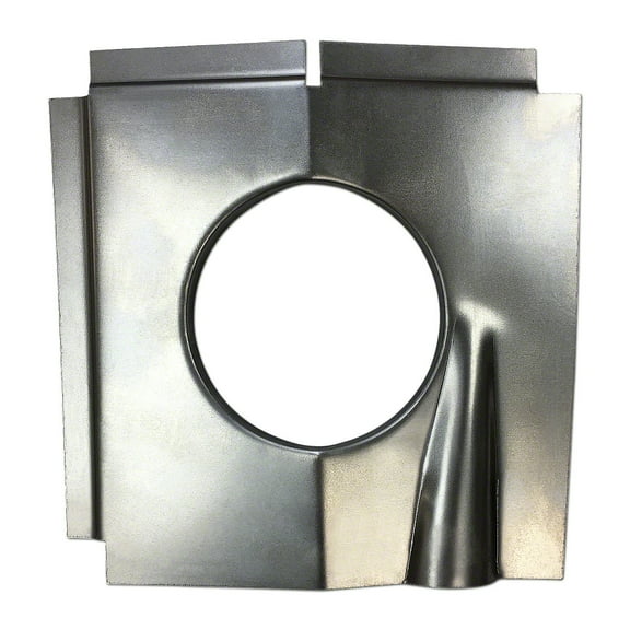 Premium Weldable or Rivet-In Steel Hood Repair Panel Patch Insert for Muffler Hole Fits: John Deere Styled B Tractors