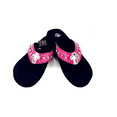 thumbnail image 1 of Premium Western Rhinestone Cross Blingbling Hot Pink Flip Flop S063, 1 of 1