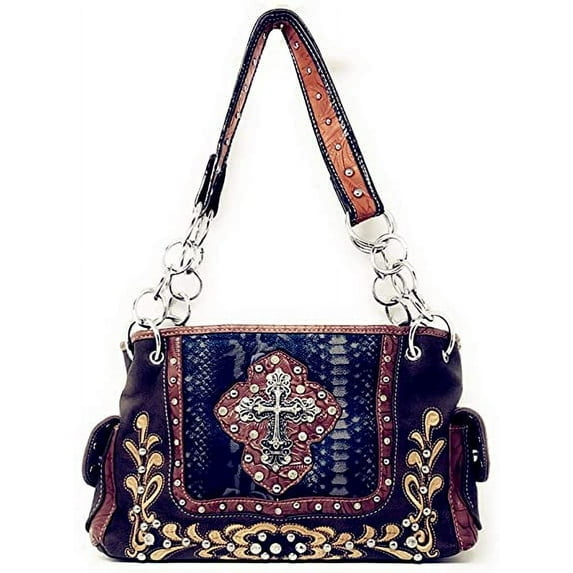 Premium Western Suede Leather Women's shoulder handbag in 3 colors.