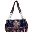 thumbnail image 1 of Premium Western Suede Leather Women's shoulder handbag in 4 colors., 1 of 2