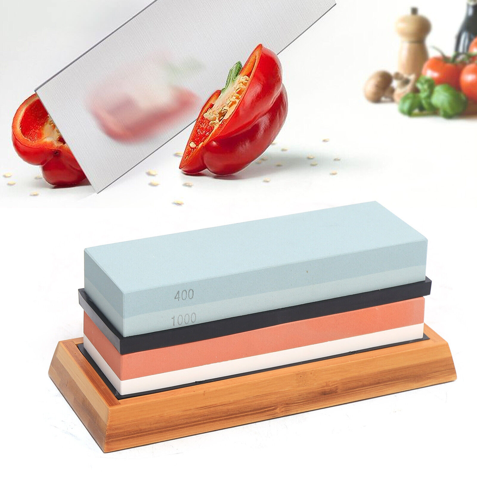 Premium Whetstone Knife Sharpening Sharpener Water Stone 400/1000 3000/