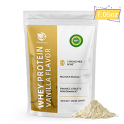 Premium Whey Protein Powder for Boosts Exercise Performance and Energy, Muscle Recovery & Builder Muscle Workout Supplements for Men & Women, Vanilla Flavor, 7.05oz