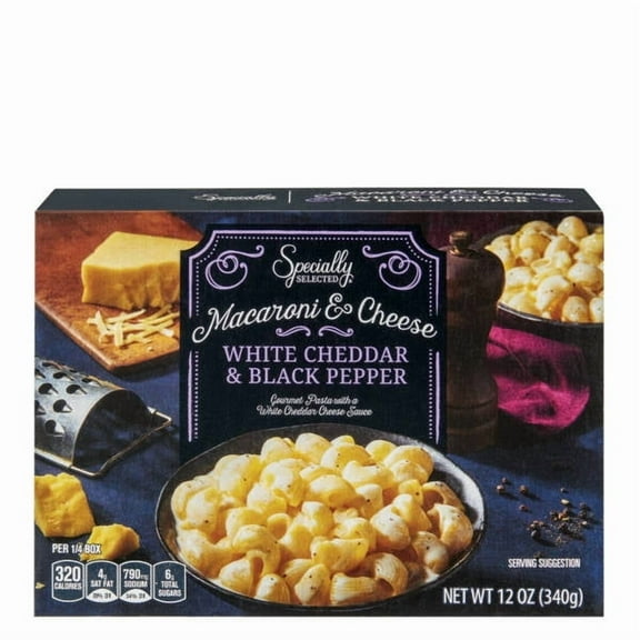 Premium White Cheddar and Black Pepper Macaroni and Cheese, 12 oz Package May Vary