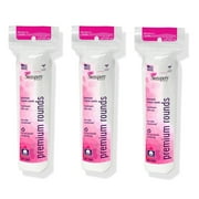 Swisspers Premium Cotton Rounds, 100% Chlorine Free Cotton, Dermatologist Tested, Soft, Strong, Sensitive Skin Safe, Absorbent, Hypoallergenic, Cruelty-Free, Paraben Free, 100 Pad 3-Pack
