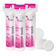 Swisspers Premium Cotton Rounds, 100 Pad 3-Pack (total of 300 Count)