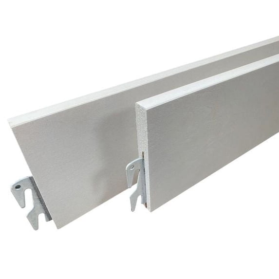 Wood Bed Rails - Hook-On Replacement Rails (Pair) - White, 86" - Fits Twin, Full, Queen, King, & Cal. King Bed Frame Sizes