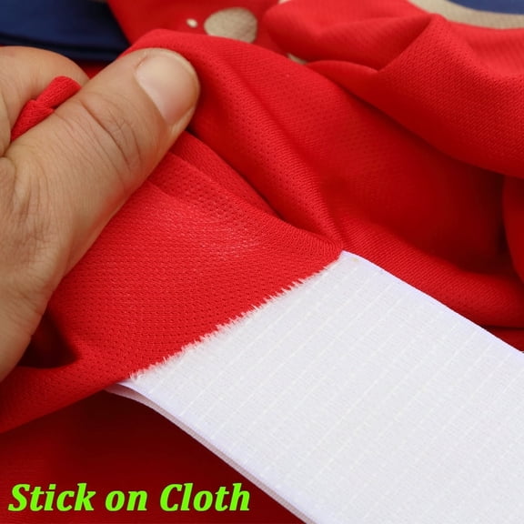 Premium White Hook and Loop Tape 1M Length - Heavy Duty Mesh Backing for Textiles & DIY