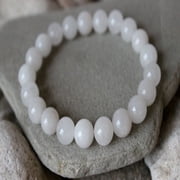 Premium White Quartz Bracelet, White Quartz Bracelet 8 mm Beads, White Quartz, Bracelets, Metaphysical Crystals, Gifts, Crystals, Gemstones