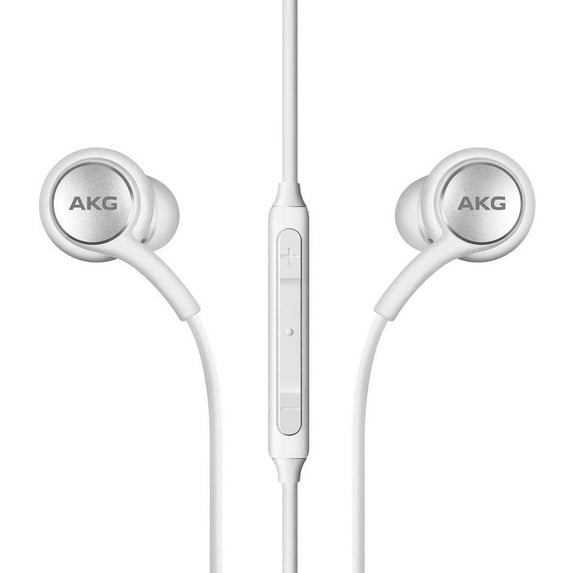 Premium White Wired Earbud Stereo In-Ear Headphones with in-line Remote & Microphone Compatible with HTC One Max