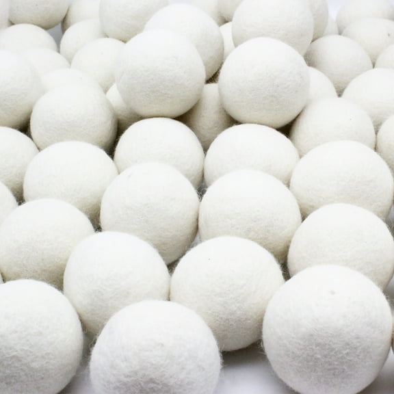 Premium Wholesale Bulk Laundry Wool Dryer Balls - 100% Natural New Zealand Wool, Hypoallergenic, Chemical-Free, No Fillers or Synthetics (1200 Count)