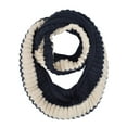 thumbnail image 1 of Premium Winter Knit Striped Infinity Loop Circle Scarf, 1 of 5