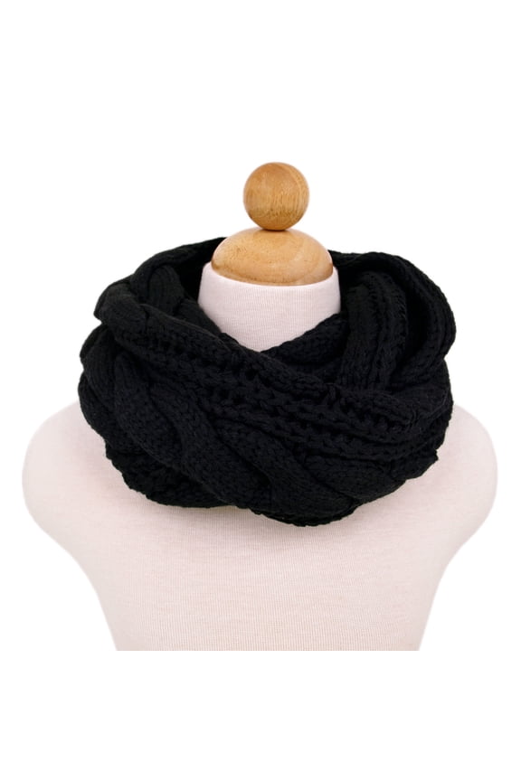 Premium Winter Twist Knit Warm Infinity Circle Scarf