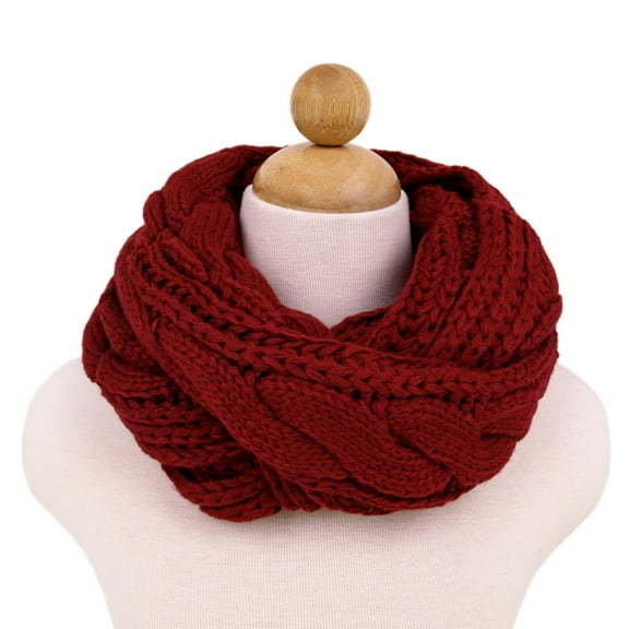 Premium Winter Twist Knit Warm Infinity Circle Scarf