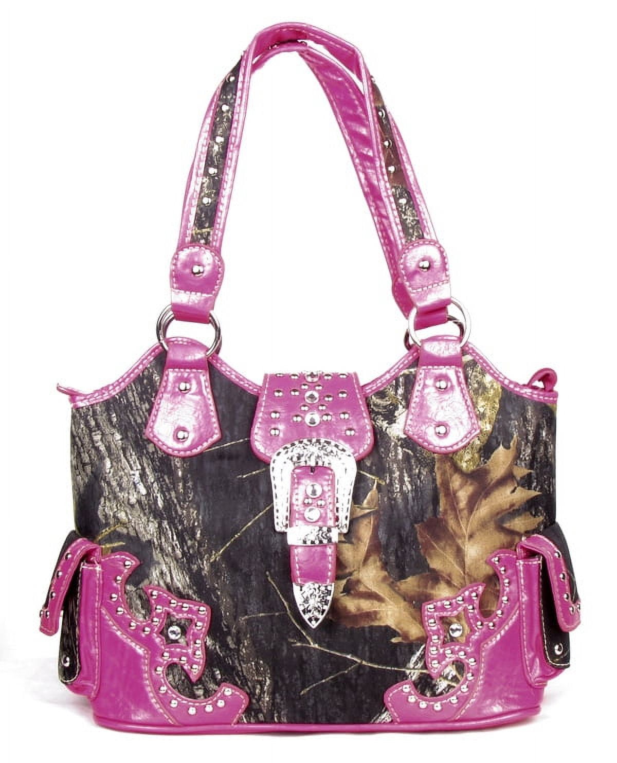 Wholesale Western Style Camouflage Concealed Carry Purse Buckle Country  Studs Women Handbag Shoulder Bag Wallet Set (Purple Set): Handbags | Supply  Leader — Wholesale Supply