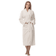thumbnail image 1 of Enwphrey Cream Women Robe Soft Cozy Warm Bathrobe Ladies Long Fleece Plush Comfy Spa Housecoat Lightweight Robe for Women(S/M,Cream), 1 of 6