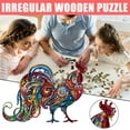 thumbnail image 1 of ​Premium Wood Jigsaw Puzzle - 500+ Piece Challenging Set w/ Storage Box ,Fine Art Family Tabletop Game for Ages 10+​​ Multicolor, 1 of 8