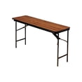 thumbnail image 1 of Premium Wood Laminate Folding Table, Rectangular, 72w X 18d X 29h, Oak, 1 of 2