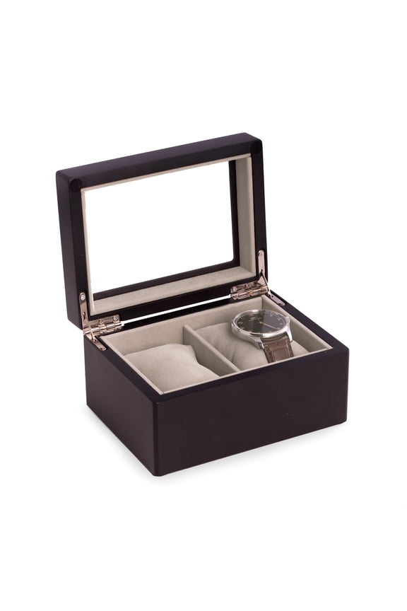 Premium Wood Watch Case with 2 Watch Slots