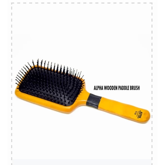 Premium Wooden Paddle Brush #116 Alpha New York