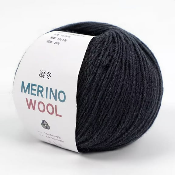 Premium Wool Yarn for Knitting | Soft Blend | Medium Coarse 2.0mm Thick Warm Yarn for Scarves, Hats & Sweaters | All Ages Handcrafting