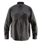 JUST IN TREND Premium Work/Casual Wear Shirt – Full Sleeve - 65/35 Blend – 6 oz (Small, Dark Gray)