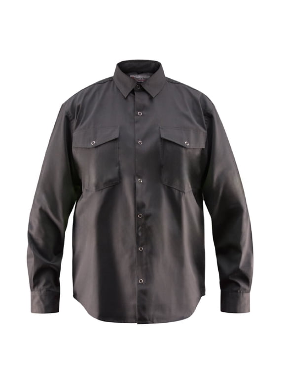 Premium Work/Casual Wear Shirt Full Sleeve - 65/35 Blend 6 oz (Small, Dark Gray)