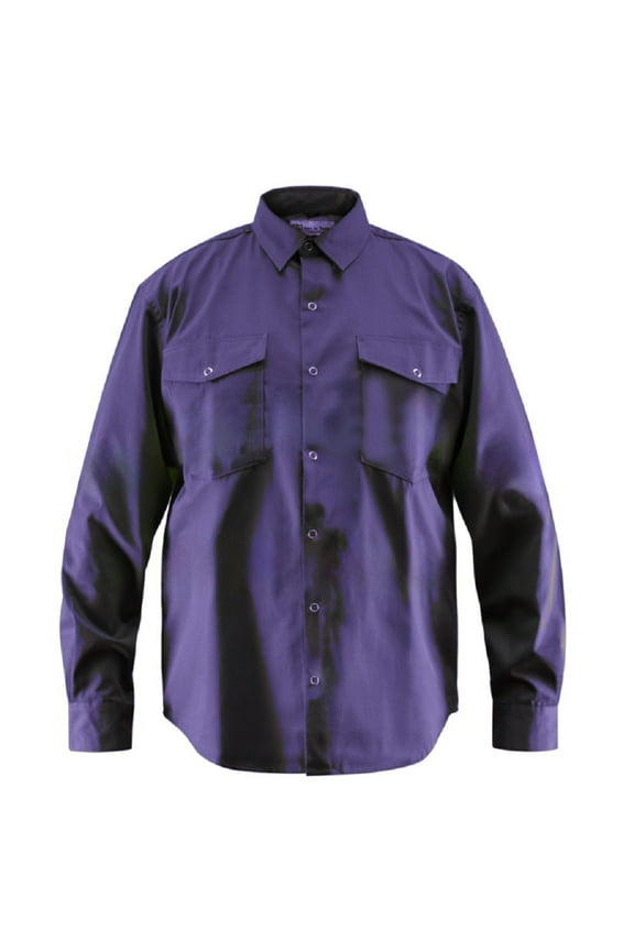 Premium Work/Casual Wear Shirt – Full Sleeve - 65/35 Blend – 6 oz (X-Large, Navy Blue)