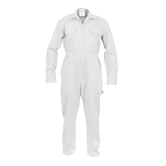 Classic Safety Work Coverall - Long Sleeve - 100%C - 7 oz - (White - L)