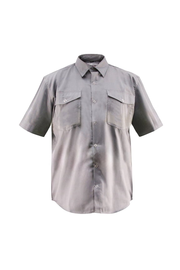 Premium Work/Casual Wear Shirt – Half Sleeve - 65/35 Blend – 6 oz (3XL, Light Grey)