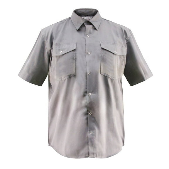 Premium Work/Casual Wear Shirt – Half Sleeve - 65/35 Blend – 6 oz (Small, Light Gray)