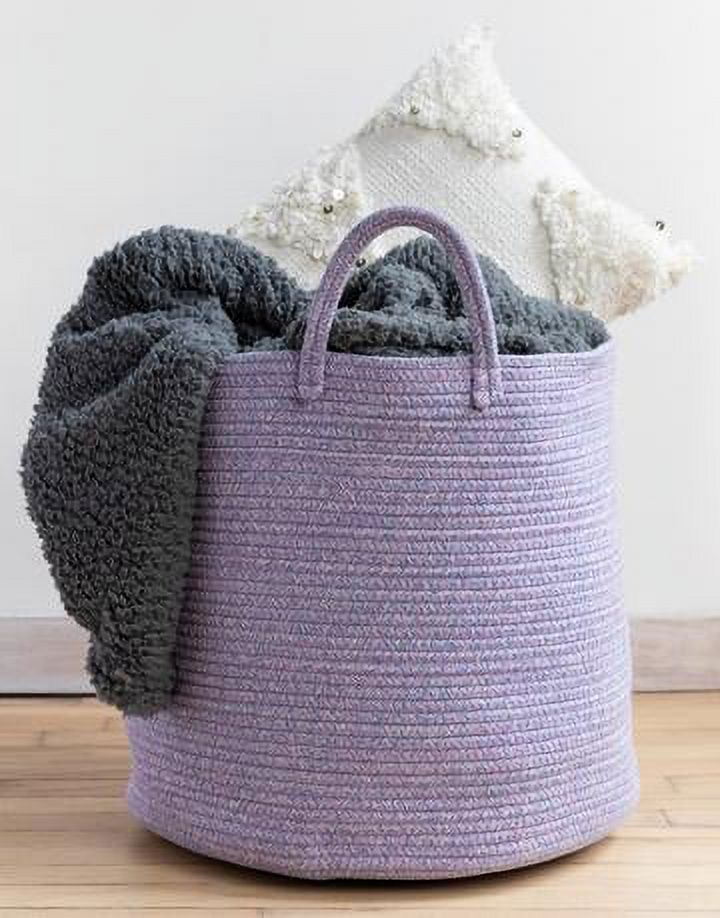 Cotton Rope Basket - Premium Blanket Basket Living Room