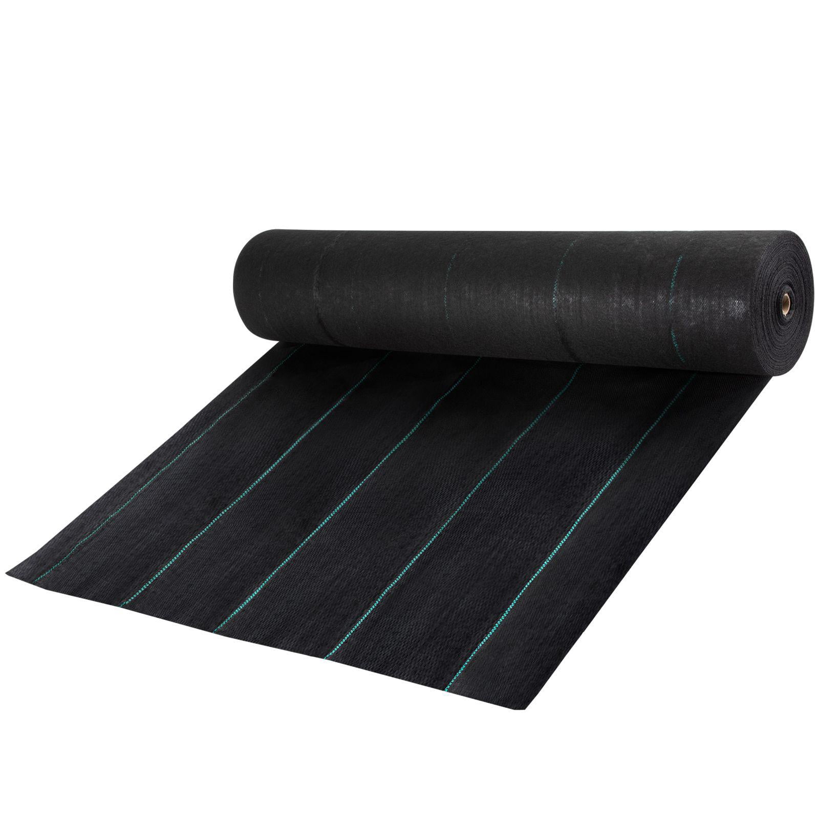 Weed Barrier Landscape Fabric 5 x 250 ft 5 Oz Premium Woven Ground Cover Heavy Duty PP Material Easy Setup Single Layer for Outdoor Garden Lawn Driveway Black