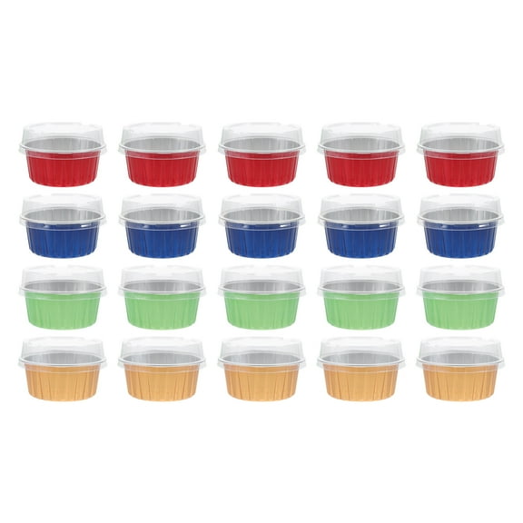 Premium Wrapping Paper 48 Pcs Disposable Aluminum Foil Cup Muffin Pan Form Cupcakes Cups Baking Mold 125ml