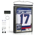 thumbnail image 1 of Premium XL Jersey Display Case with LED Lighting, UV Shield, Dual Baseball Mounts & Photo Frame Insert, 1 of 5