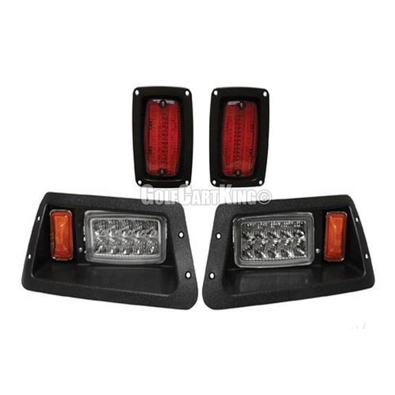 Premium Yamaha (1995-2006) G14-G22 Golf Cart LED Headlight - Tail Light Kit