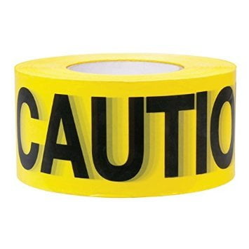 Premium Yellow Caution Tape Strongest & Thickest 3 In X 1000 Ft.- Tapix