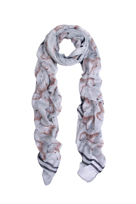 Premium Zebra Animal Print Scarf