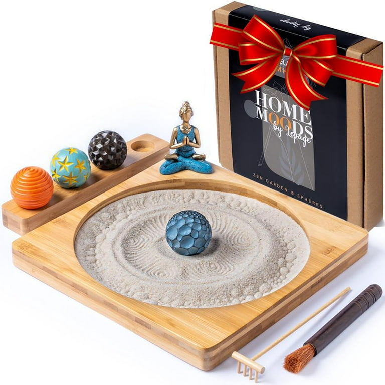 Premium Zen Garden Kit for Desk, Sand Tray Therapy Kit, The Right Zen Gift